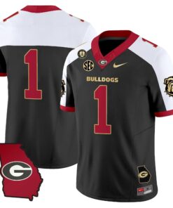 Georgia Bulldogs 2025 Georgia Map & Vince Dooley Patch Vapor Limited Jersey - All Stitched 94 1753764328e17205a482