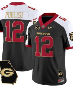 Georgia Bulldogs 2025 Georgia Map & Vince Dooley Patch Vapor Limited Jersey - All Stitched 70 1753764329355ea9d1f3