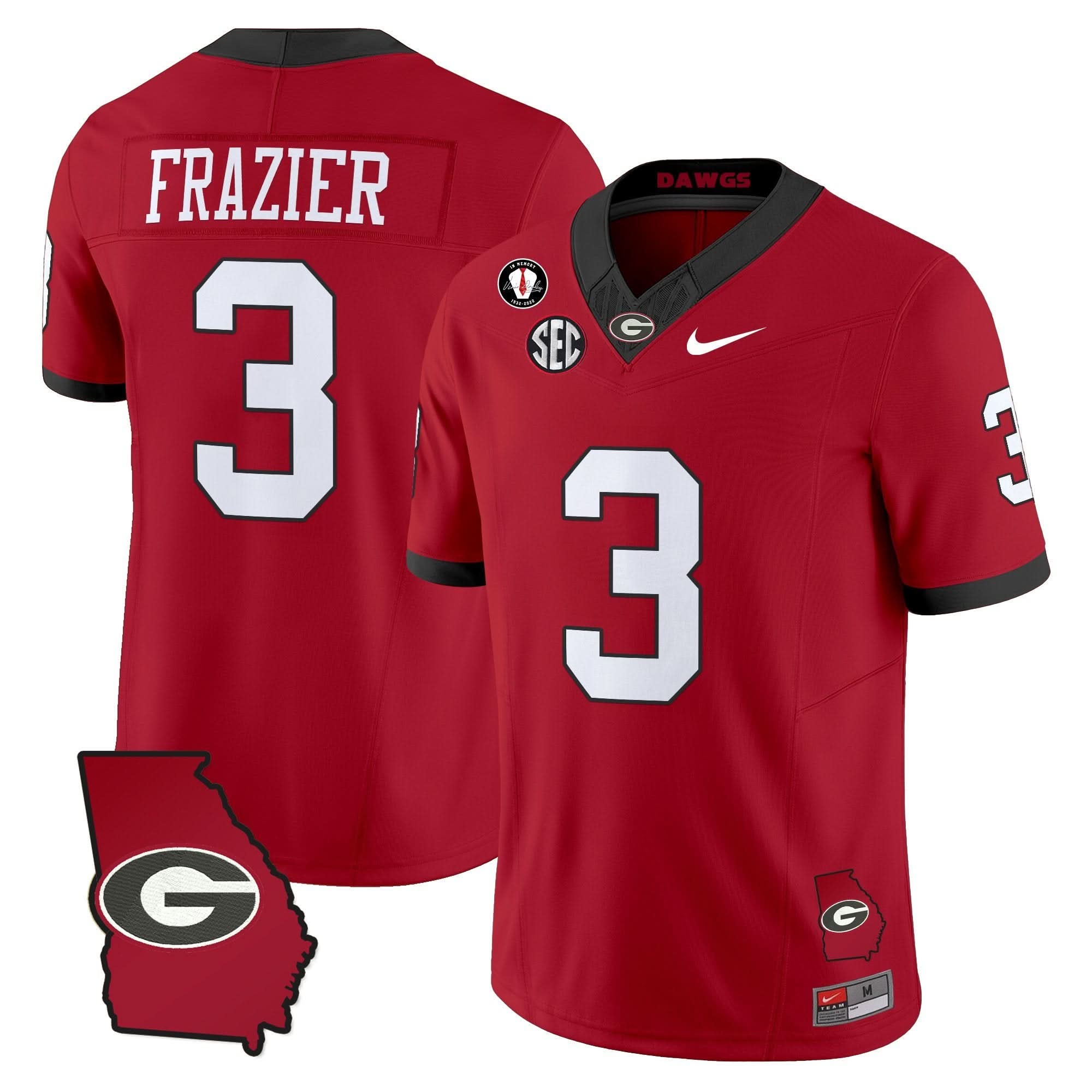 Georgia Bulldogs 2025 Georgia Map & Vince Dooley Patch Vapor Limited Jersey - All Stitched 21 Georgia Bulldogs 2025 Georgia Map & Vince Dooley Patch Vapor Limited Jersey - All Stitched - Image 21