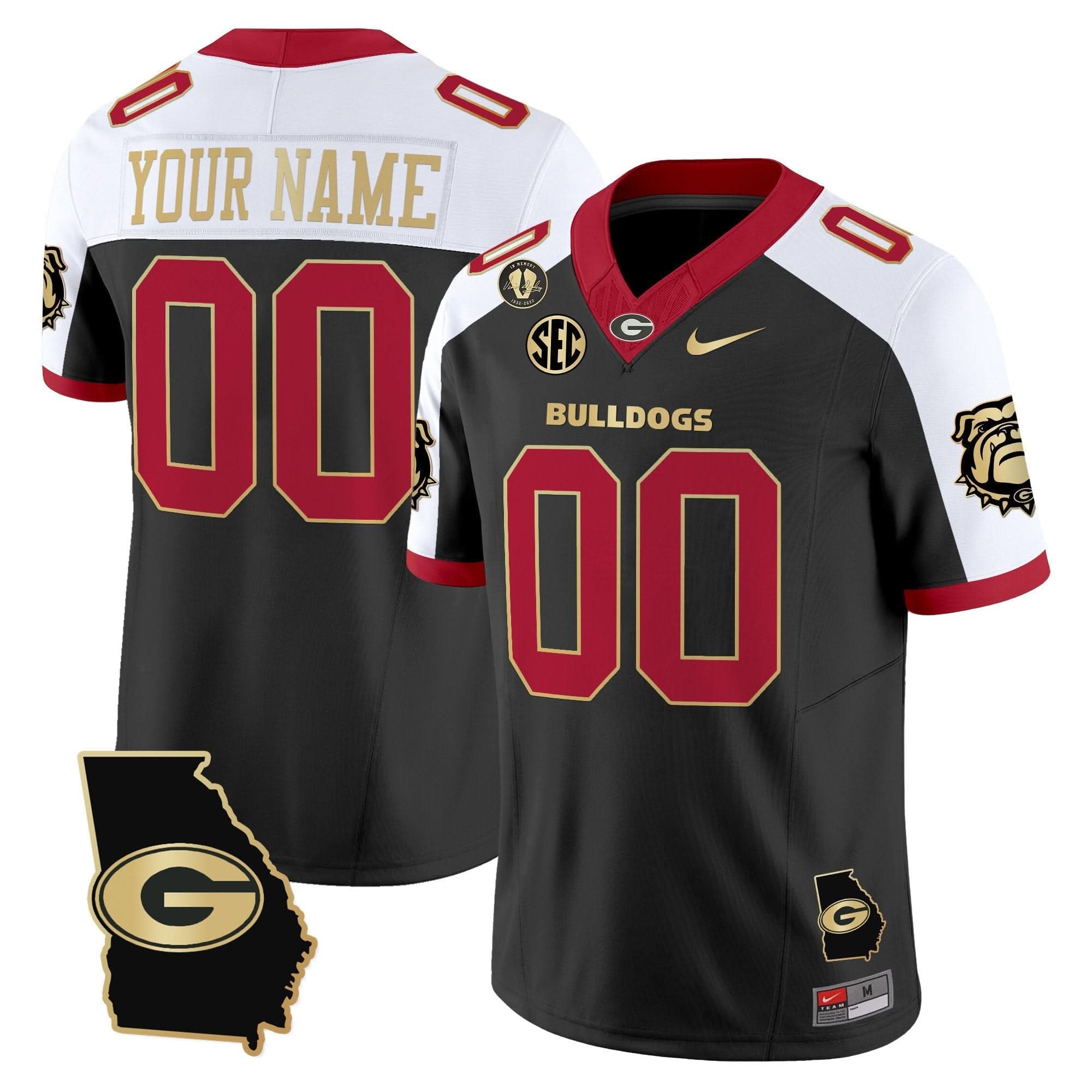 Custom Georgia Bulldogs Jersey 2025 Georgia Map & Vince Dooley Patch Vapor Limited All Stitched 8 1753764332d87a2ca445 1435b90a ac02 4ef4 83d4 076685f39ffd