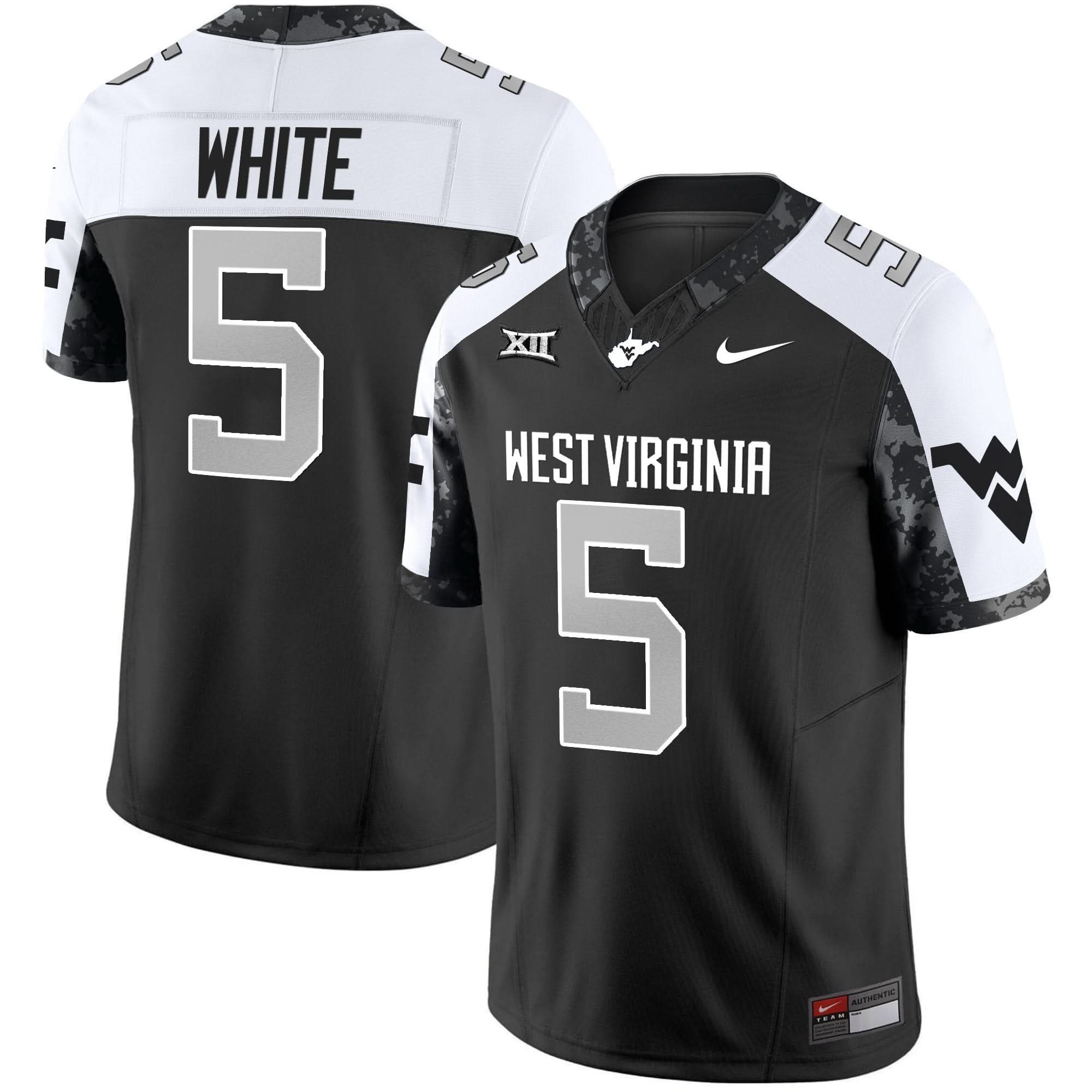West Virginia Mountaineers 2025 Coal Rush Vapor Limited Jersey - All Stitched 7 West Virginia Mountaineers 2025 Coal Rush Vapor Limited Jersey - All Stitched - Image 7
