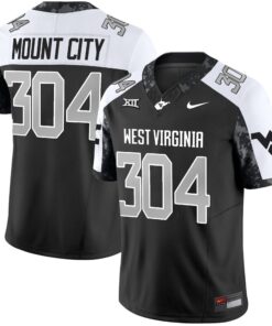 Alternative view of West Virginia Mountaineers 2025 Coal Rush Vapor Limited Jersey - All Stitched