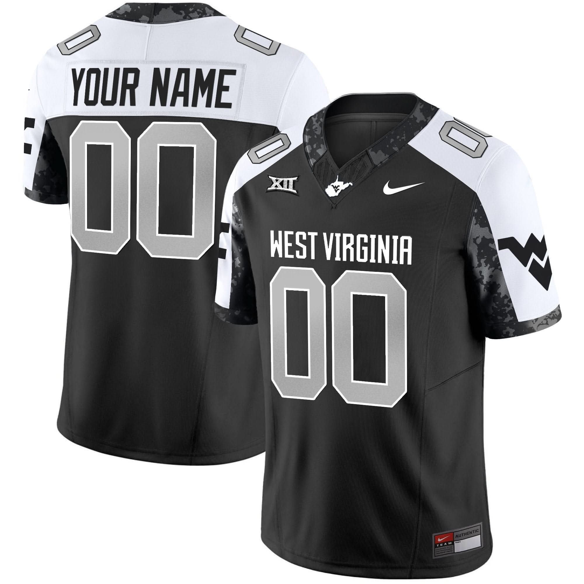Custom West Virginia Mountaineers Jersey 2025 Coal Rush Vapor Limited All Stitched 2 Custom West Virginia Mountaineers Jersey 2025 Coal Rush Vapor Limited All Stitched - Image 2