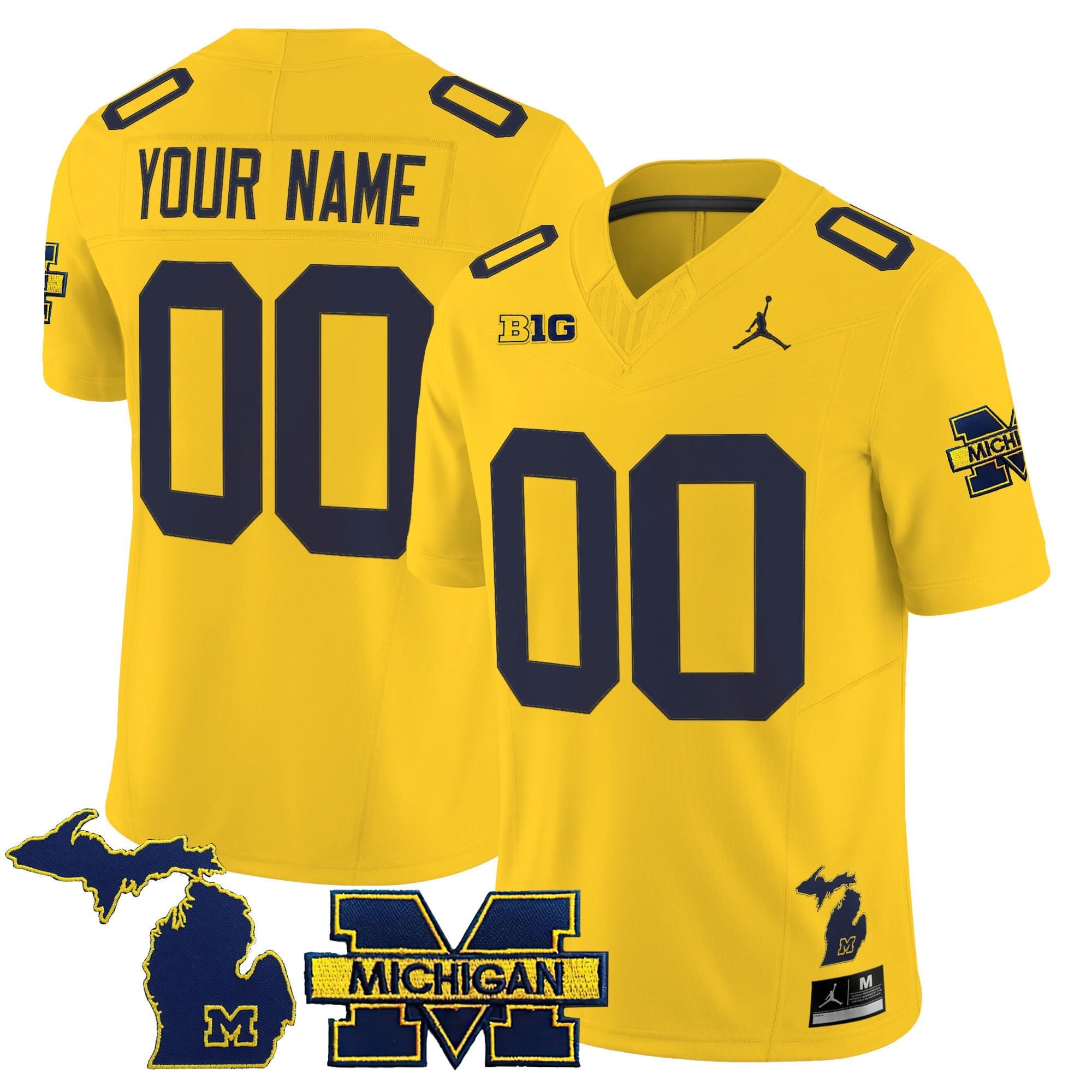 Custom Michigan Wolverines Jersey Name, Number 2025 Vapor Limited All Stitched 4 Custom Michigan Wolverines Jersey Name, Number 2025 Vapor Limited All Stitched - Image 4