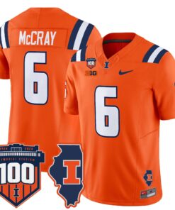 Illinois Fighting Illini 100th Memorial Stadium Patch Vapor Limited Jersey - All Stitched 67 1754023695254