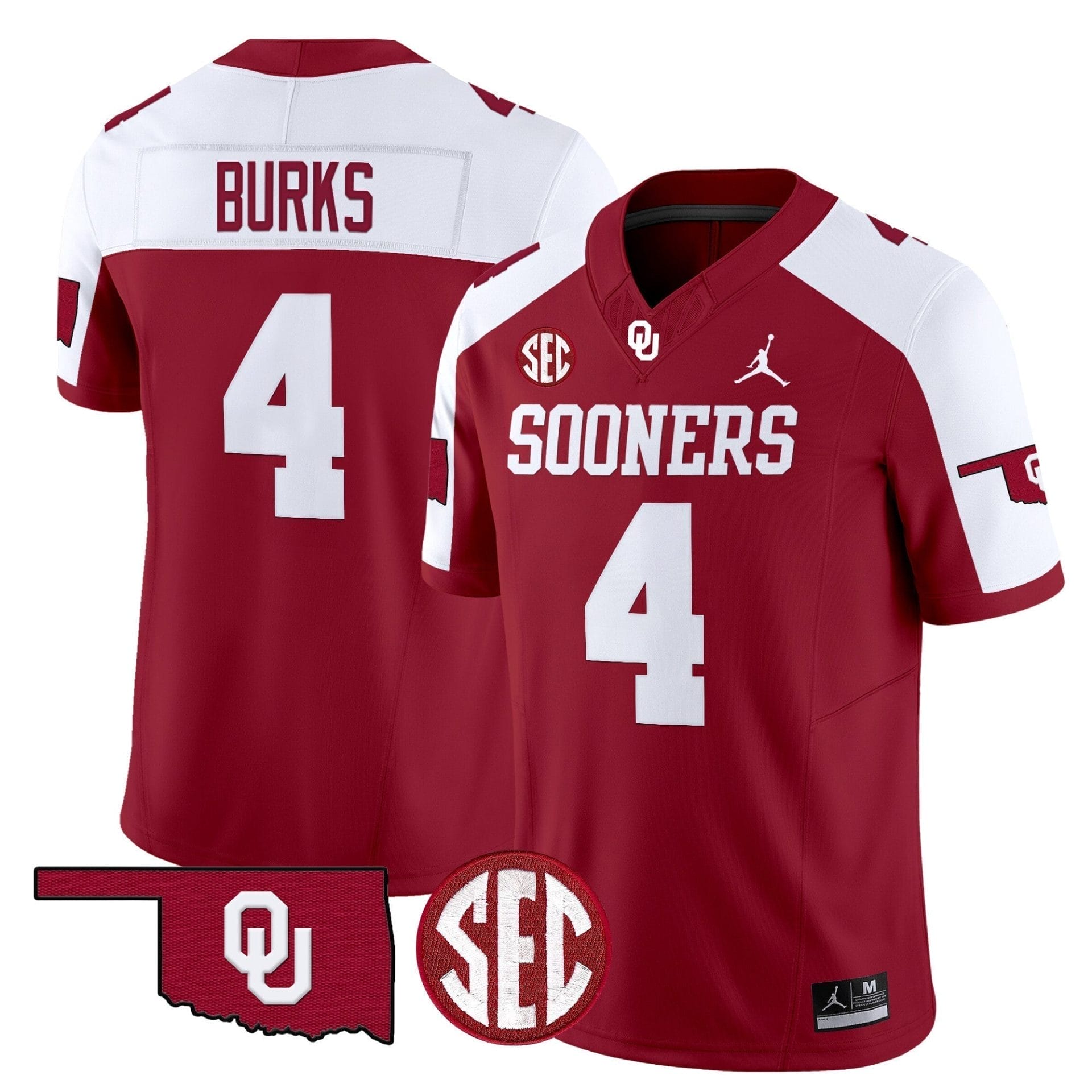 Oklahoma Sooners 2025 Vapor Limited Jersey - All Stitched 46 Oklahoma Sooners 2025 Vapor Limited Jersey - All Stitched - Image 46