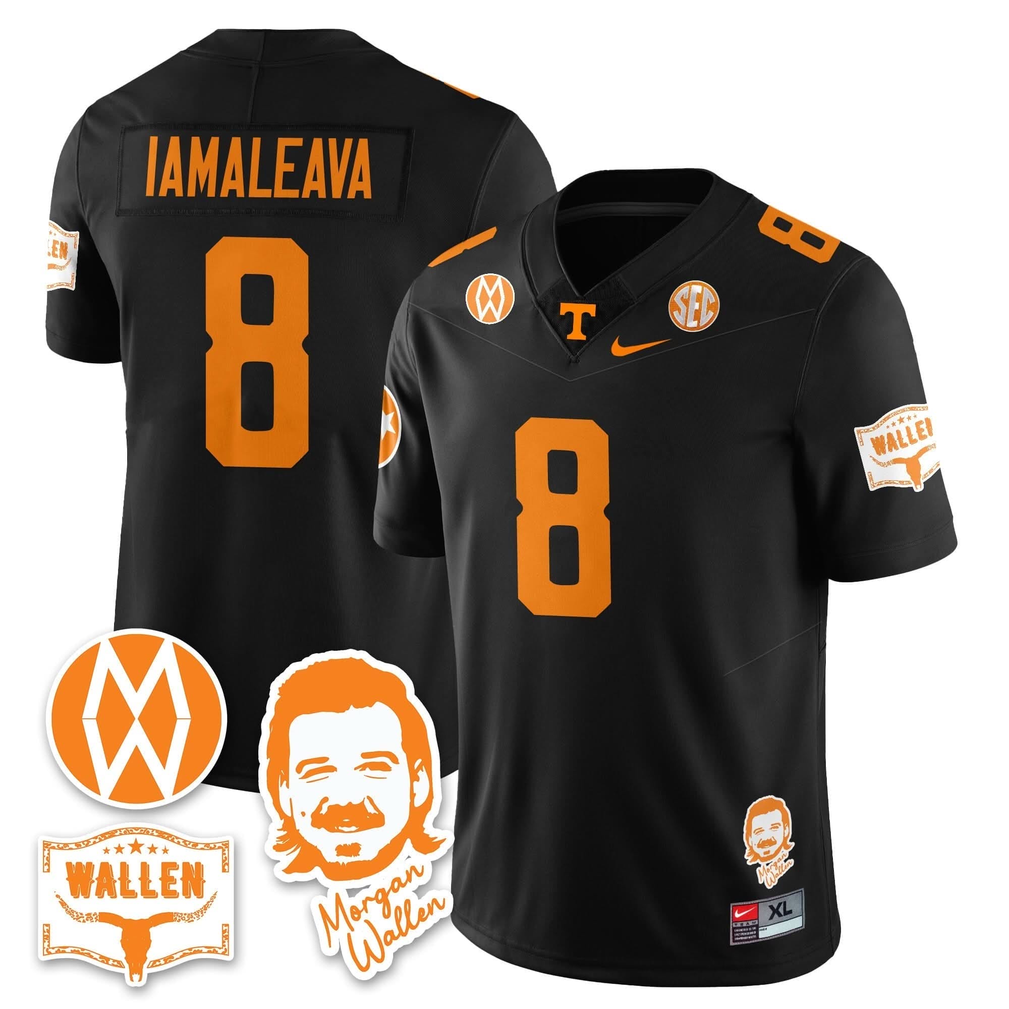 Tennessee Volunteers Morgan Wallen 2025 Jersey - All Stitched 16 Tennessee Volunteers Morgan Wallen 2025 Jersey - All Stitched - Image 16
