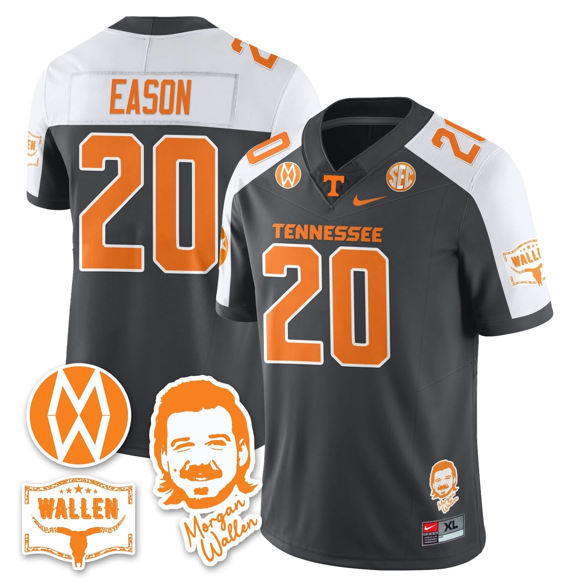 Tennessee Volunteers Morgan Wallen 2025 Jersey - All Stitched 47 Tennessee Volunteers Morgan Wallen 2025 Jersey - All Stitched - Image 47