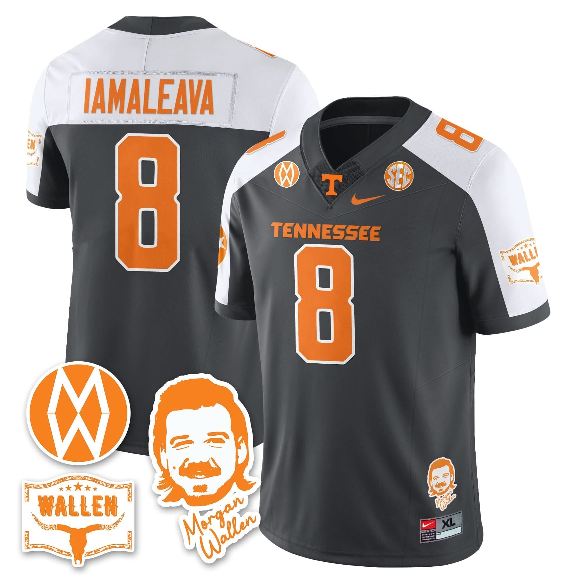 Tennessee Volunteers Morgan Wallen 2025 Jersey - All Stitched 48 Tennessee Volunteers Morgan Wallen 2025 Jersey - All Stitched - Image 48