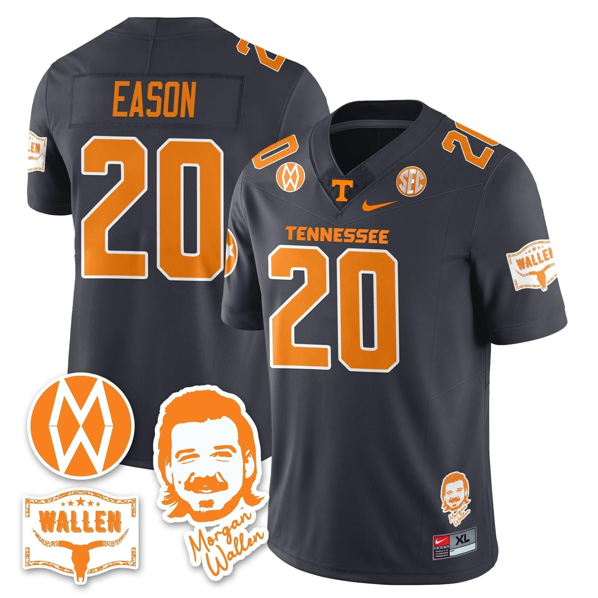 Tennessee Volunteers Morgan Wallen 2025 Jersey - All Stitched 8 Tennessee Volunteers Morgan Wallen 2025 Jersey - All Stitched - Image 8