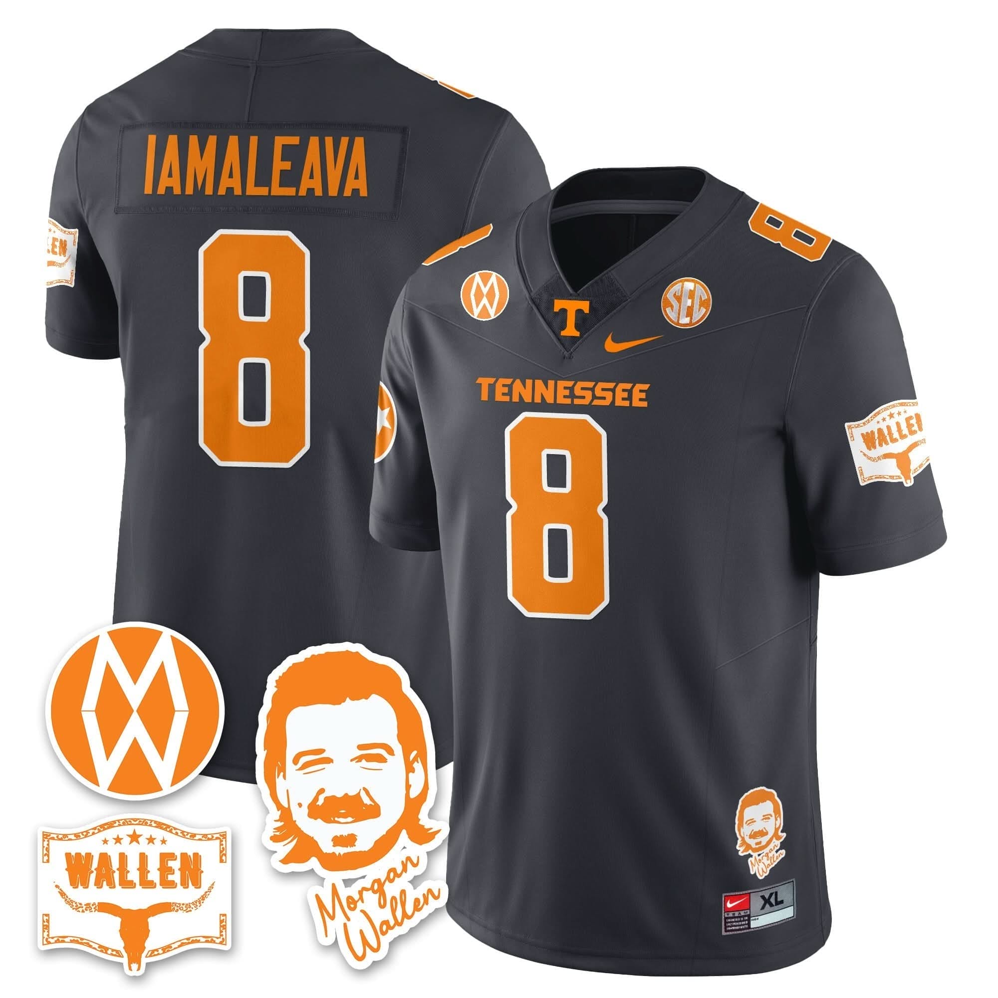 Tennessee Volunteers Morgan Wallen 2025 Jersey - All Stitched 9 Tennessee Volunteers Morgan Wallen 2025 Jersey - All Stitched - Image 9
