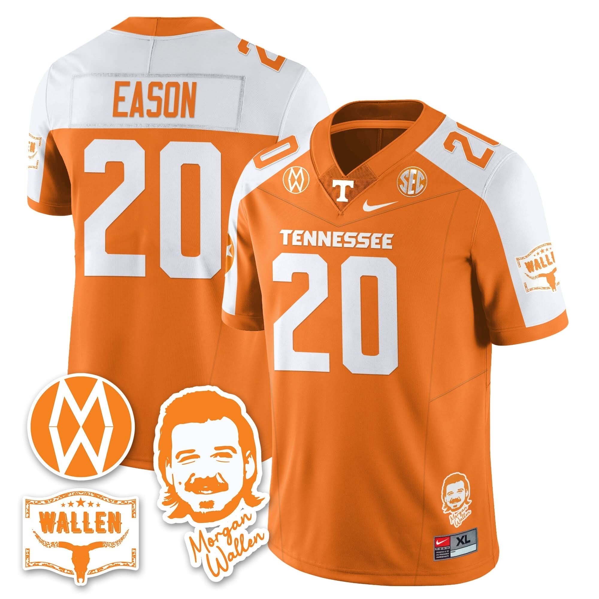 Tennessee Volunteers Morgan Wallen 2025 Jersey - All Stitched 17 Tennessee Volunteers Morgan Wallen 2025 Jersey - All Stitched - Image 17