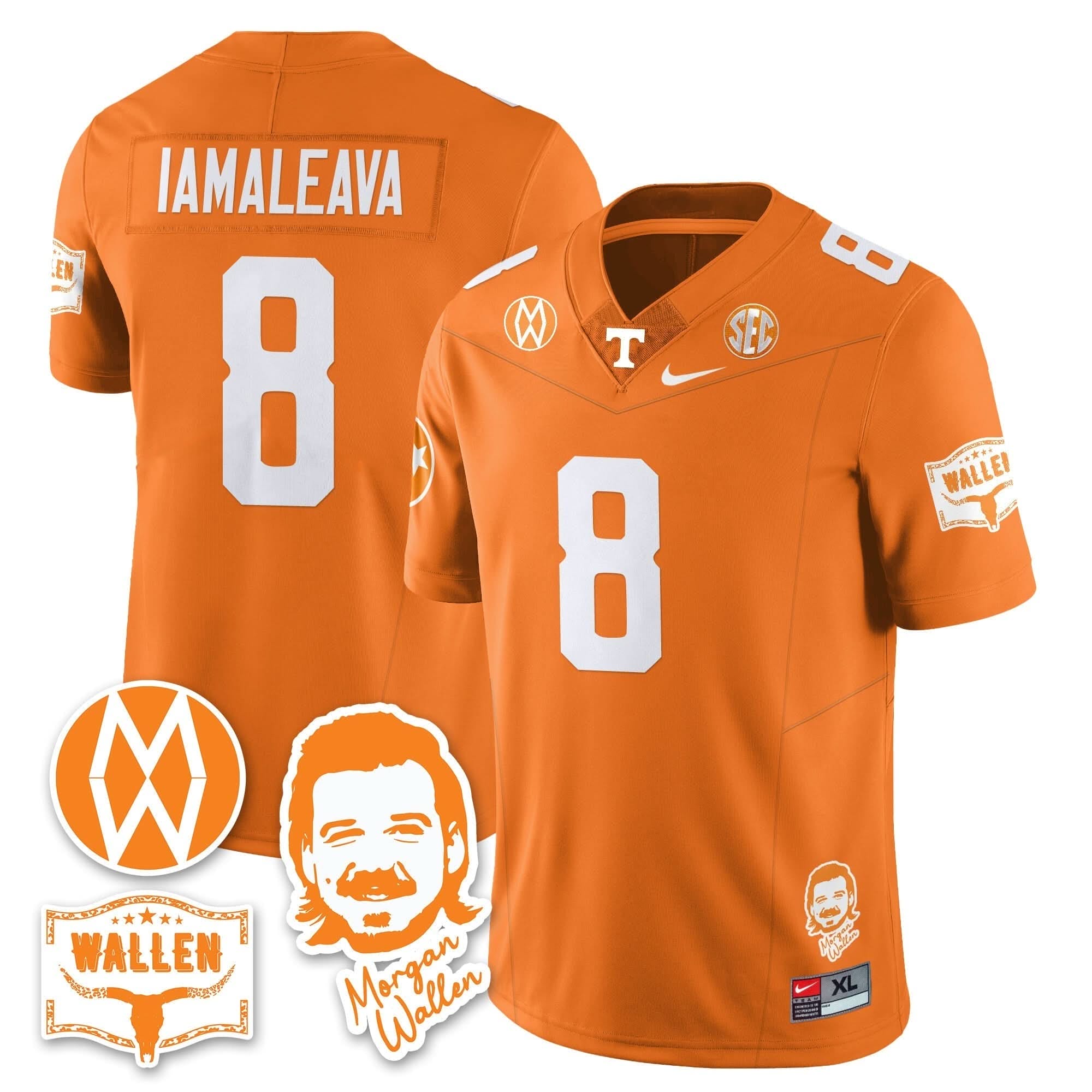 Tennessee Volunteers Morgan Wallen 2025 Jersey - All Stitched 26 Tennessee Volunteers Morgan Wallen 2025 Jersey - All Stitched - Image 26