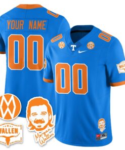 Alternative view of Custom Tennessee Volunteers Jersey Name, Number Morgan Wallen 2025 All Stitched