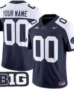 Custom Penn State Nittany Lions Jersey 2025 Vapor Limited - All Stitched