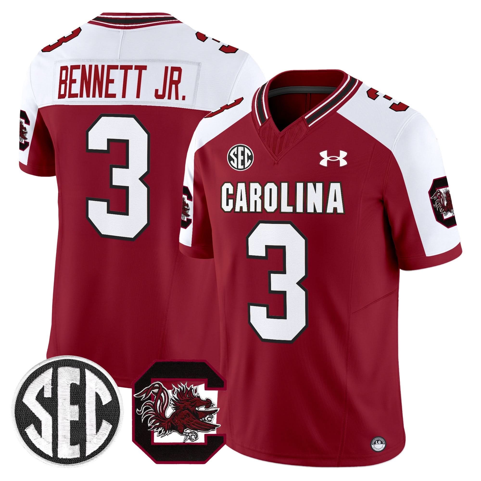 South Carolina Gamecocks 2025 Vapor Limited Jersey - All Stitched 6 South Carolina Gamecocks 2025 Vapor Limited Jersey - All Stitched - Image 6