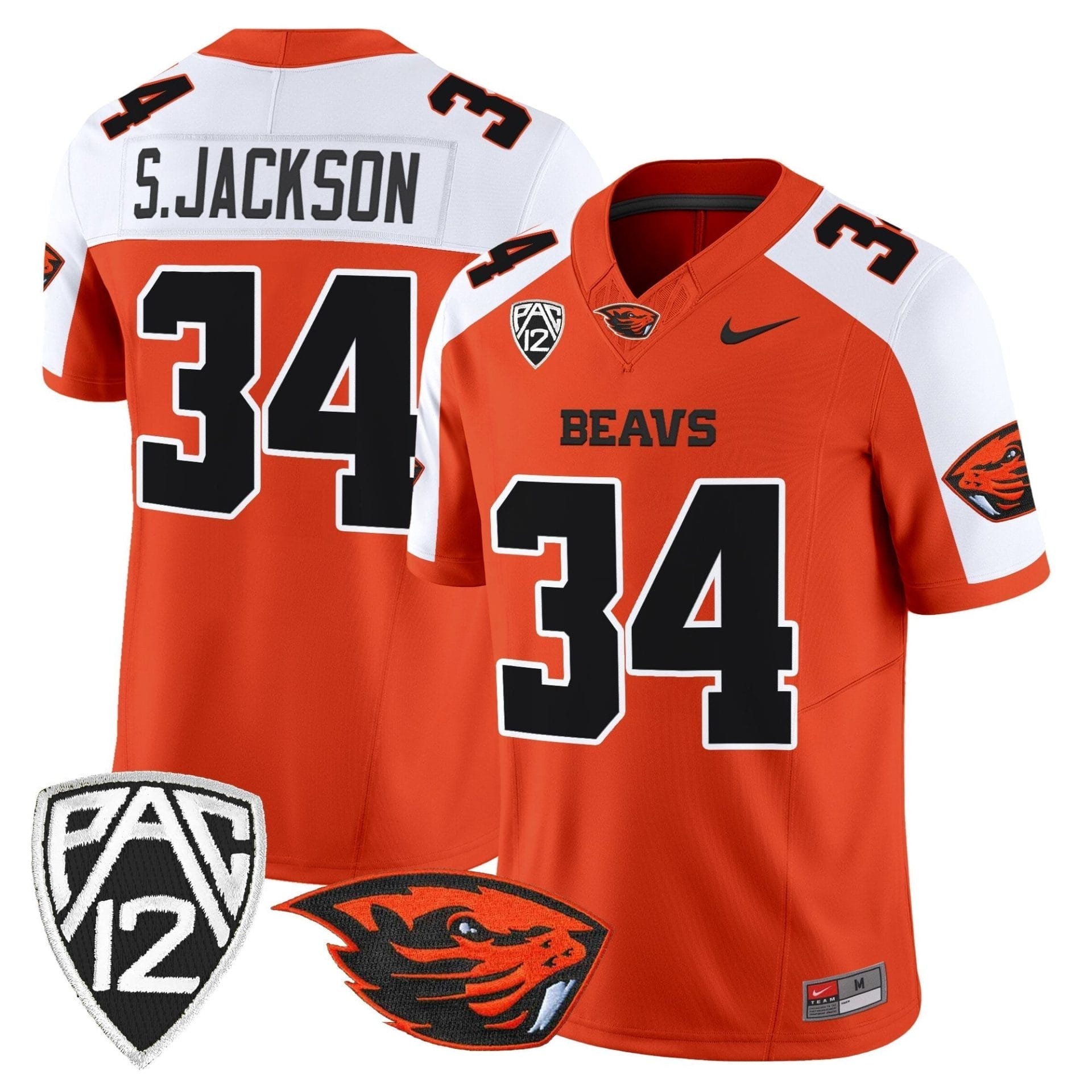 Oregon State Beavers 2025 Vapor Limited Jersey - All Stitched 20 Oregon State Beavers 2025 Vapor Limited Jersey - All Stitched - Image 20