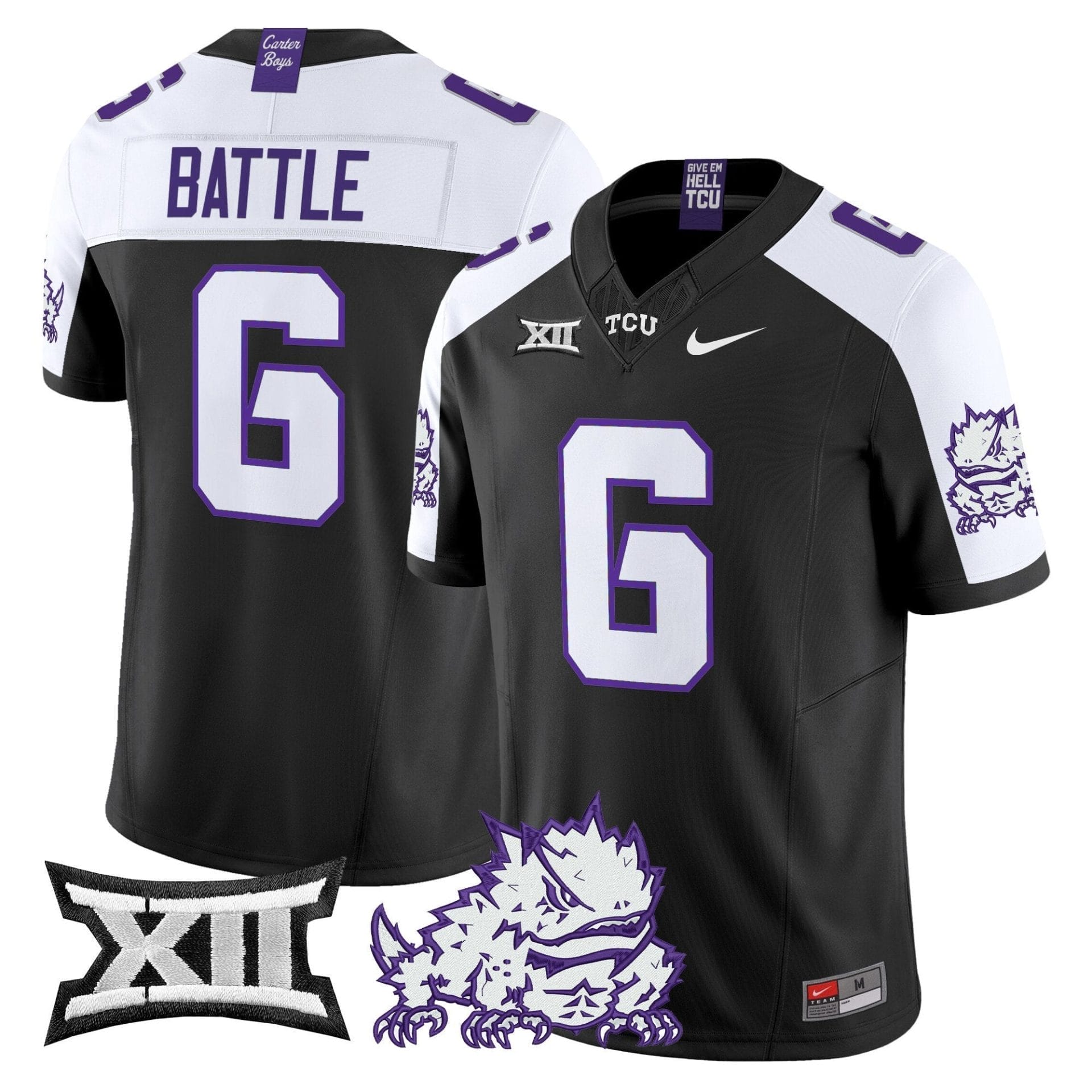 TCU Horned Frogs 2025 Vapor Limited Jersey - All stitched 23 TCU Horned Frogs 2025 Vapor Limited Jersey - All stitched - Image 23