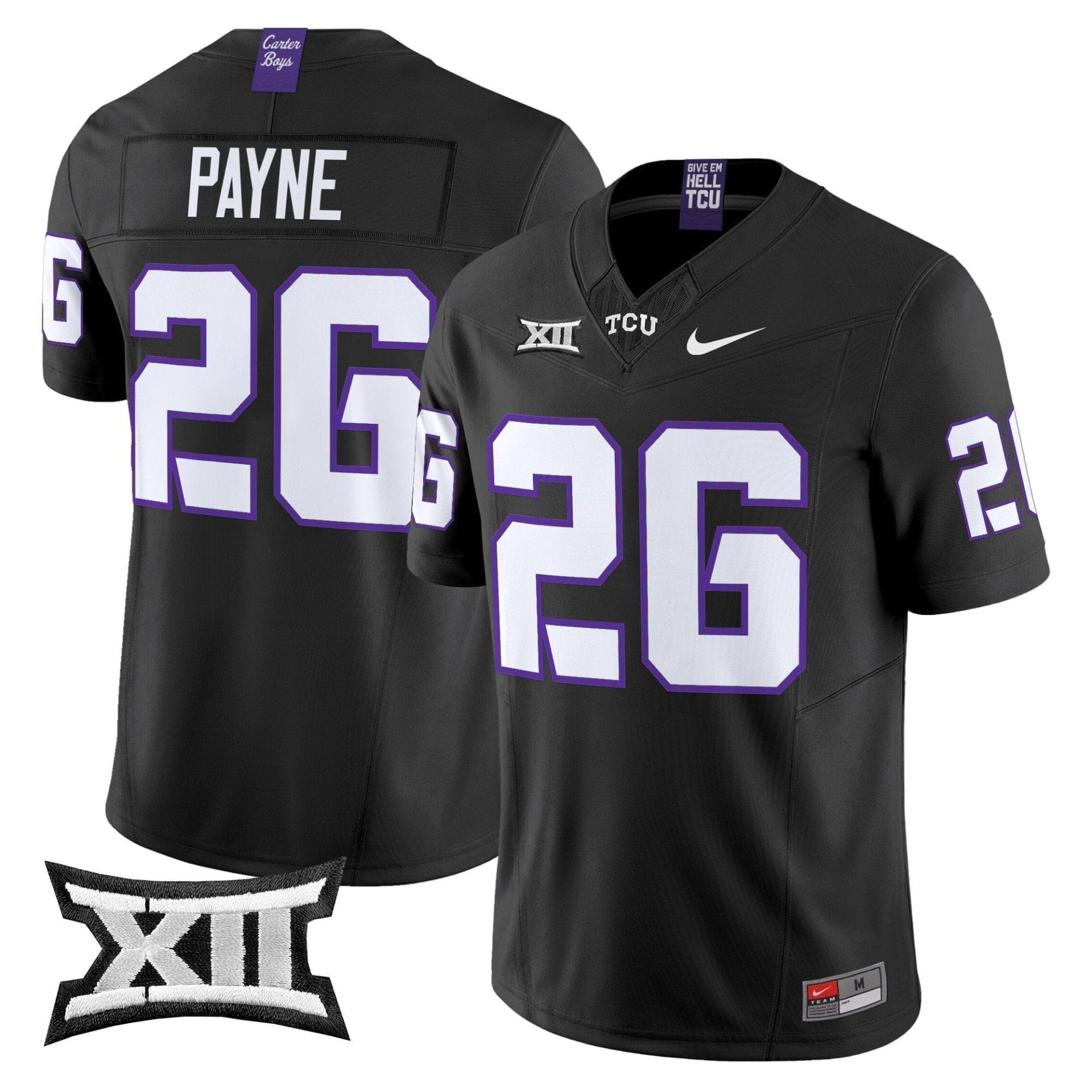 TCU Horned Frogs 2025 Vapor Limited Jersey - All stitched 24 TCU Horned Frogs 2025 Vapor Limited Jersey - All stitched - Image 24