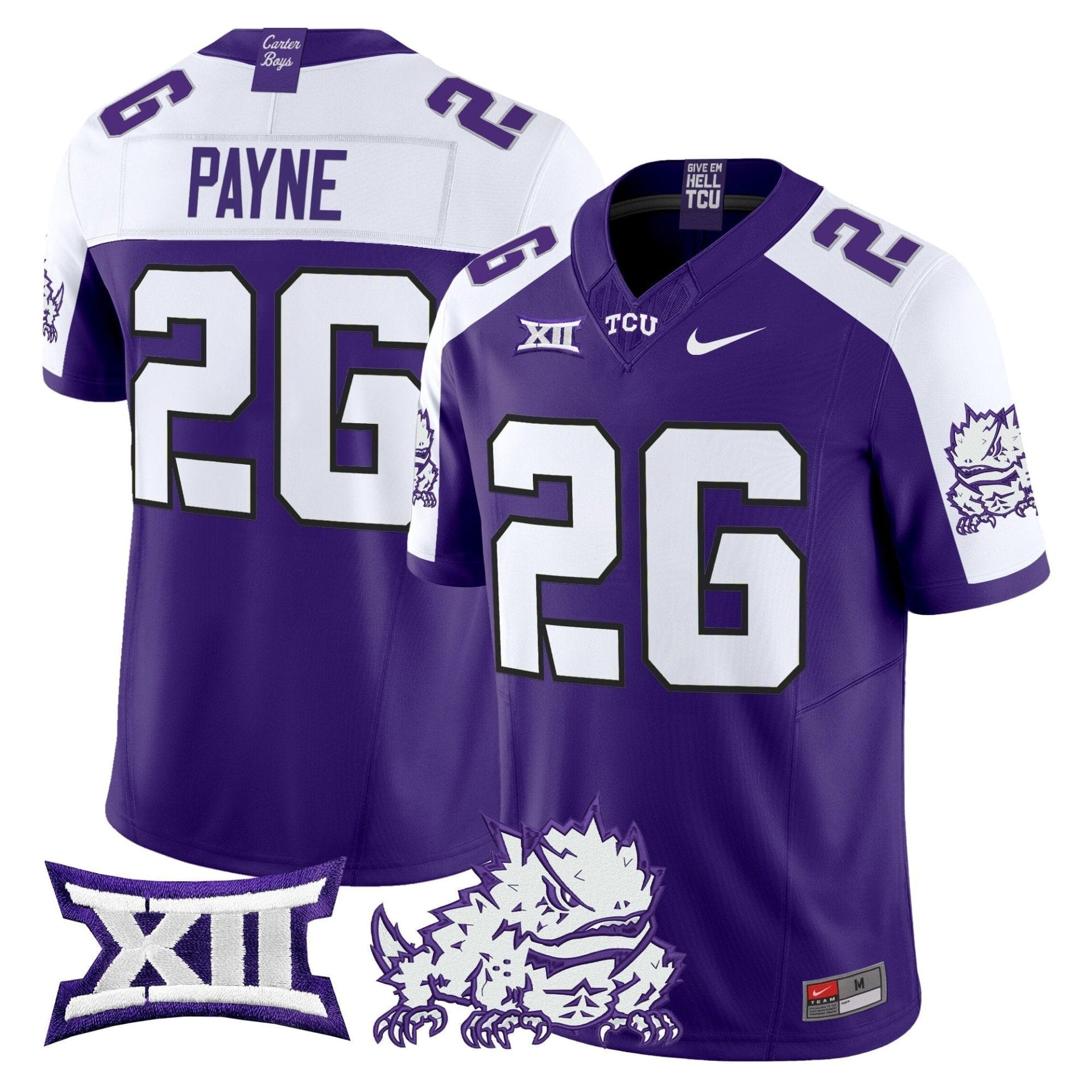 TCU Horned Frogs 2025 Vapor Limited Jersey - All stitched 28 TCU Horned Frogs 2025 Vapor Limited Jersey - All stitched - Image 28