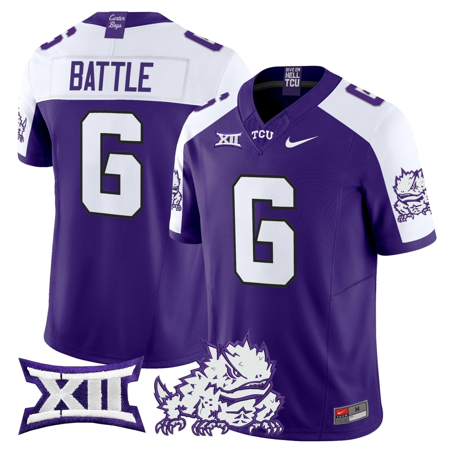 TCU Horned Frogs 2025 Vapor Limited Jersey - All stitched 16 TCU Horned Frogs 2025 Vapor Limited Jersey - All stitched - Image 16