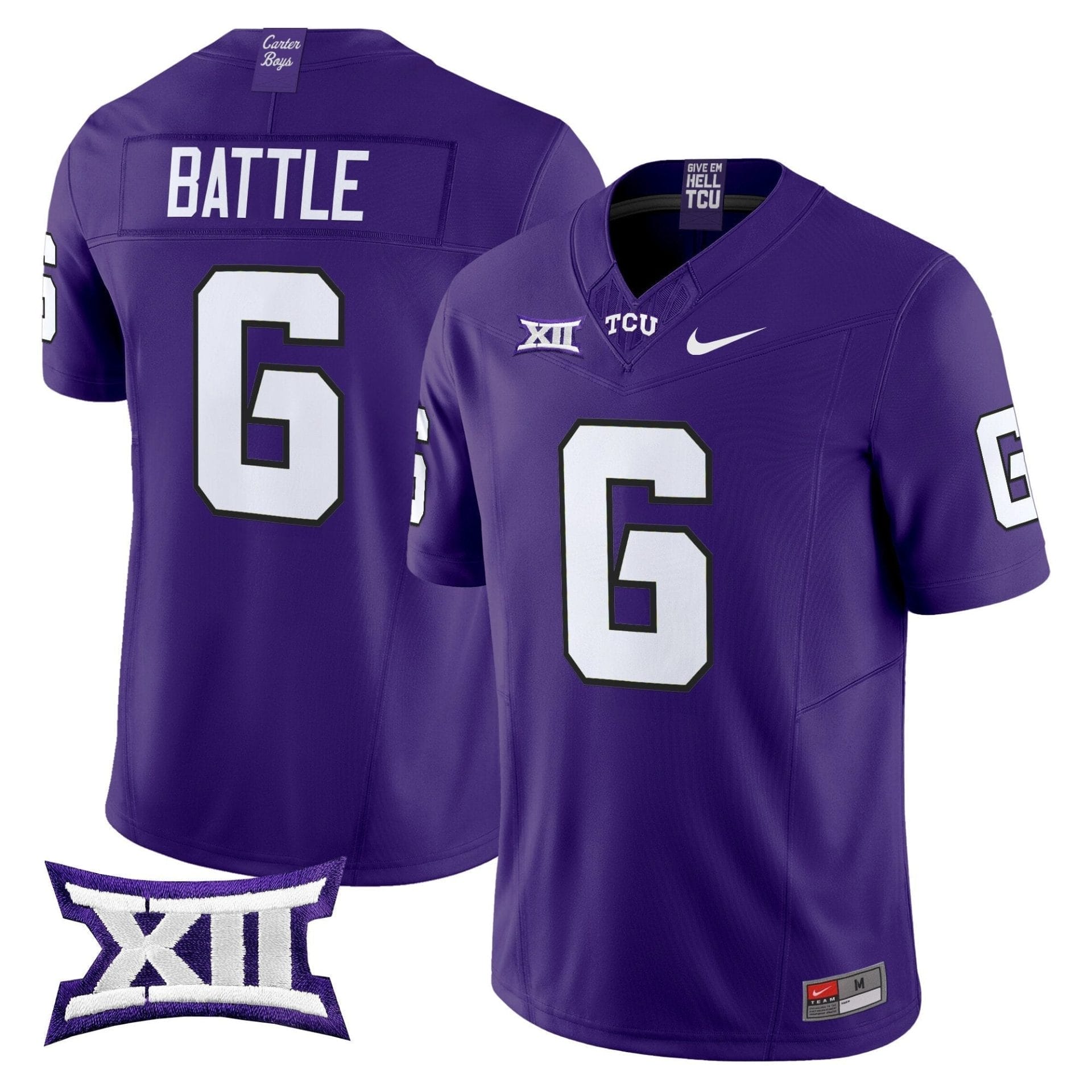 TCU Horned Frogs 2025 Vapor Limited Jersey - All stitched 3 TCU Horned Frogs 2025 Vapor Limited Jersey - All stitched - Image 3