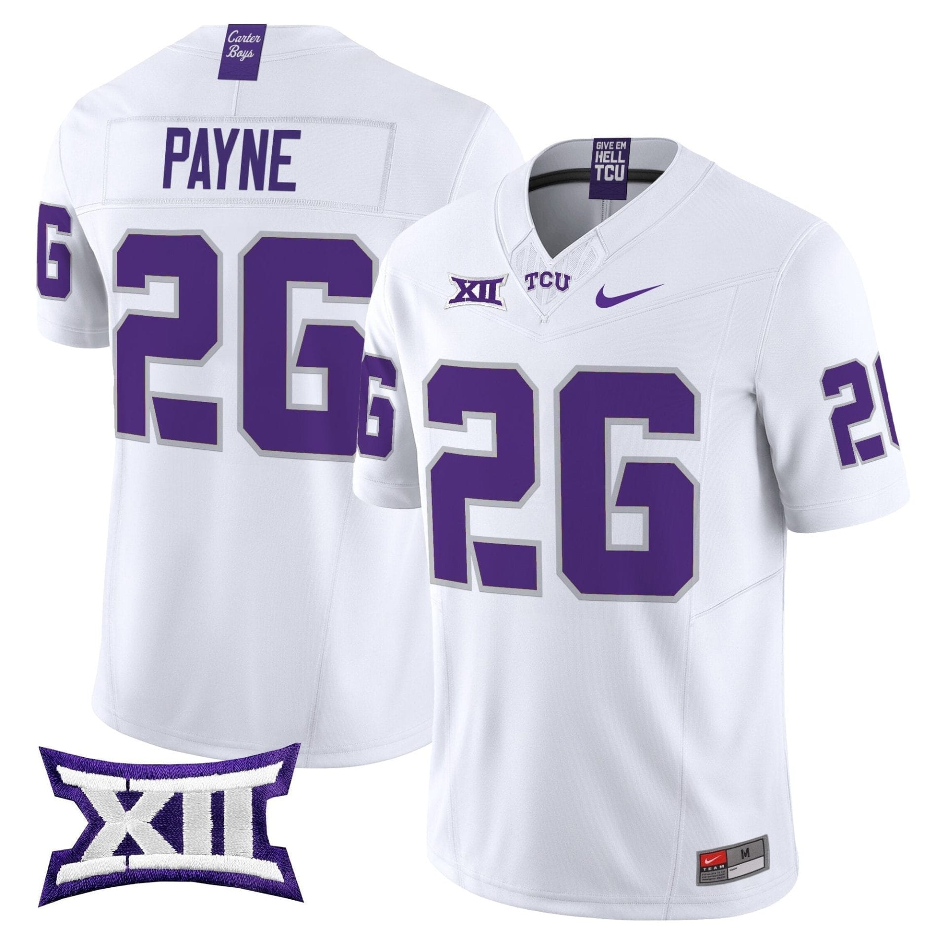 TCU Horned Frogs 2025 Vapor Limited Jersey - All stitched 14 TCU Horned Frogs 2025 Vapor Limited Jersey - All stitched - Image 14