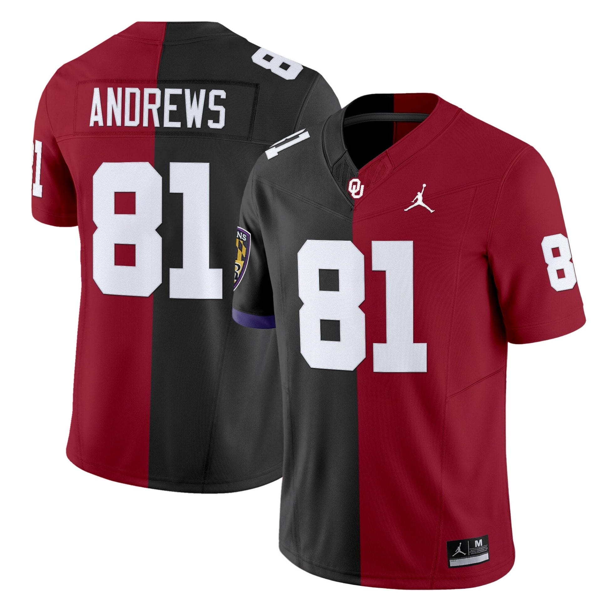 Oklahoma Sooners Split Vapor Limited Jersey - All Stitched 5 Oklahoma Sooners Split Vapor Limited Jersey - All Stitched - Image 5