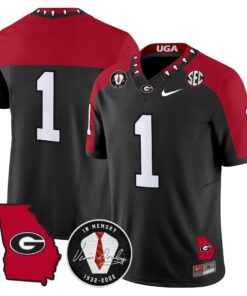Georgia Bulldogs 2025 Color Sleeves Vapor Limited Jersey - All Stitched 56 1755078424885