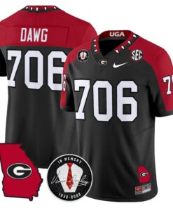 Georgia Bulldogs 2025 Color Sleeves Vapor Limited Jersey - All Stitched 35 1755078424909