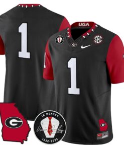 Georgia Bulldogs 2025 Color Sleeves Vapor Limited Jersey - All Stitched 62 1755078429355