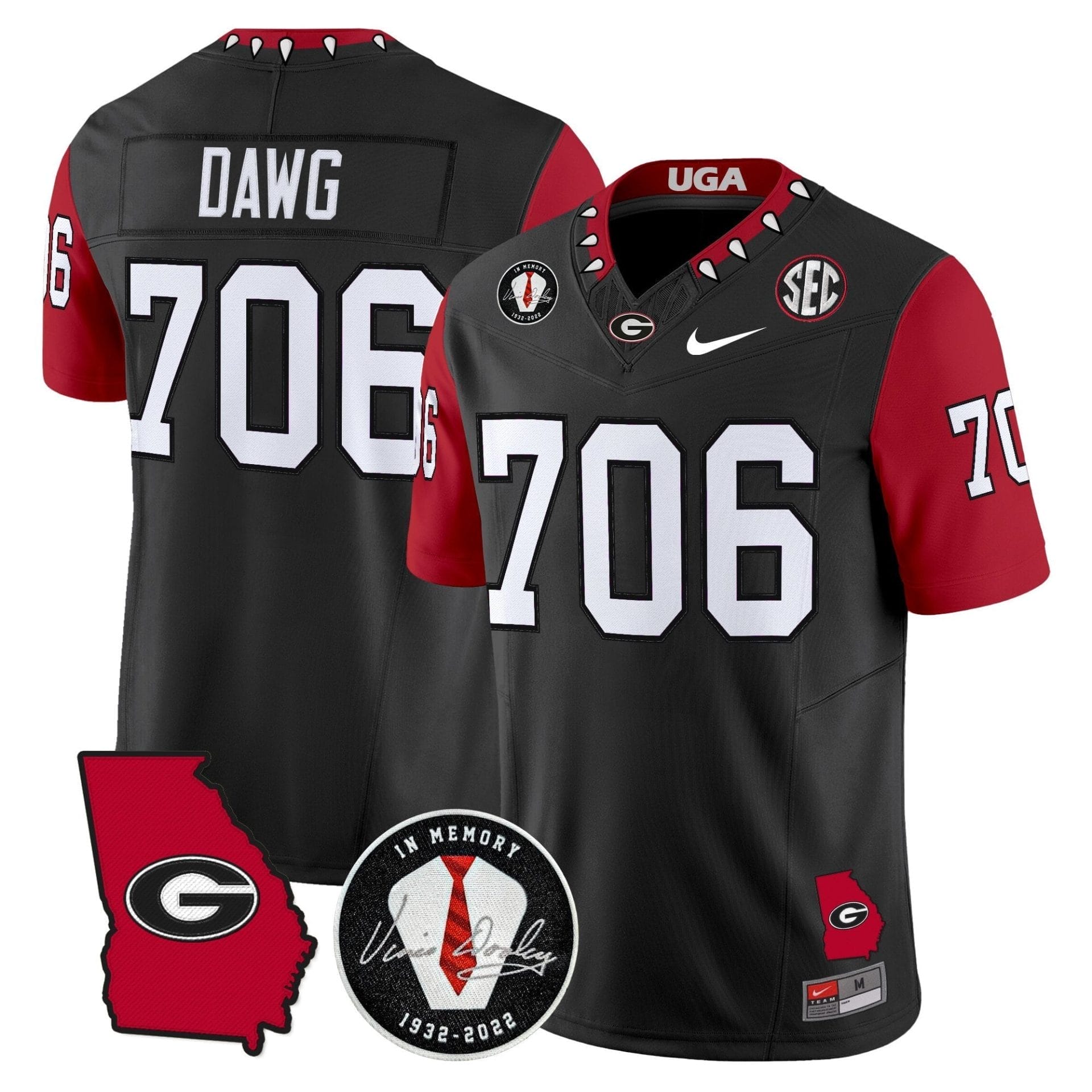 Georgia Bulldogs 2025 Color Sleeves Vapor Limited Jersey - All Stitched 12 Georgia Bulldogs 2025 Color Sleeves Vapor Limited Jersey - All Stitched - Image 12