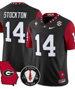 Georgia Bulldogs 2025 Color Sleeves Vapor Limited Jersey - All Stitched 57 1755078431168