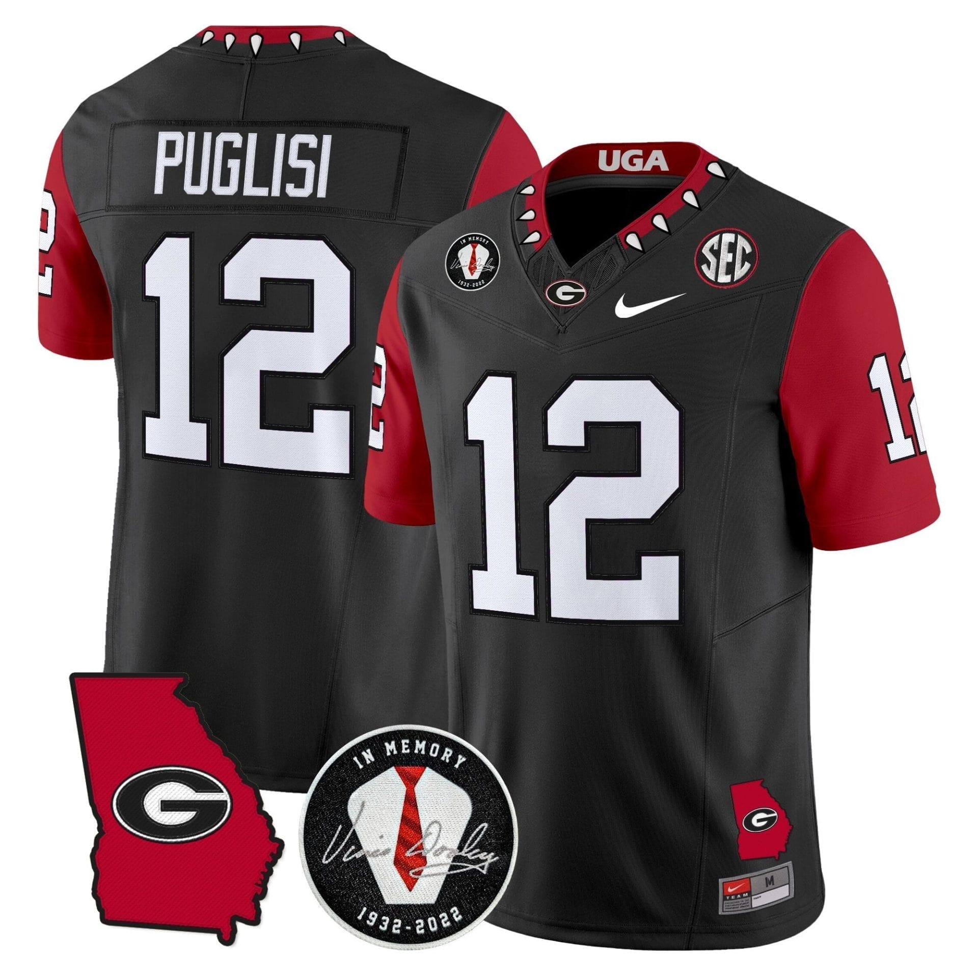 Georgia Bulldogs 2025 Color Sleeves Vapor Limited Jersey - All Stitched 23 Georgia Bulldogs 2025 Color Sleeves Vapor Limited Jersey - All Stitched - Image 23