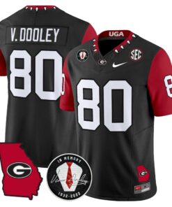 Georgia Bulldogs 2025 Color Sleeves Vapor Limited Jersey - All Stitched 60 1755078431199