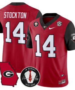 Georgia Bulldogs 2025 Color Sleeves Vapor Limited Jersey - All Stitched 63 1755078433005