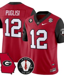 Georgia Bulldogs 2025 Color Sleeves Vapor Limited Jersey - All Stitched 34 1755078435045