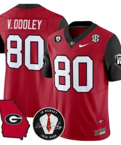 Georgia Bulldogs 2025 Color Sleeves Vapor Limited Jersey - All Stitched 38 1755078435055