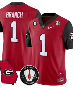 Georgia Bulldogs 2025 Color Sleeves Vapor Limited Jersey - All Stitched 37 1755078435065