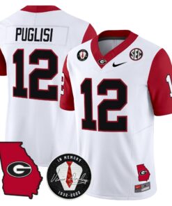 Georgia Bulldogs 2025 Color Sleeves Vapor Limited Jersey - All Stitched 44 1755078437140
