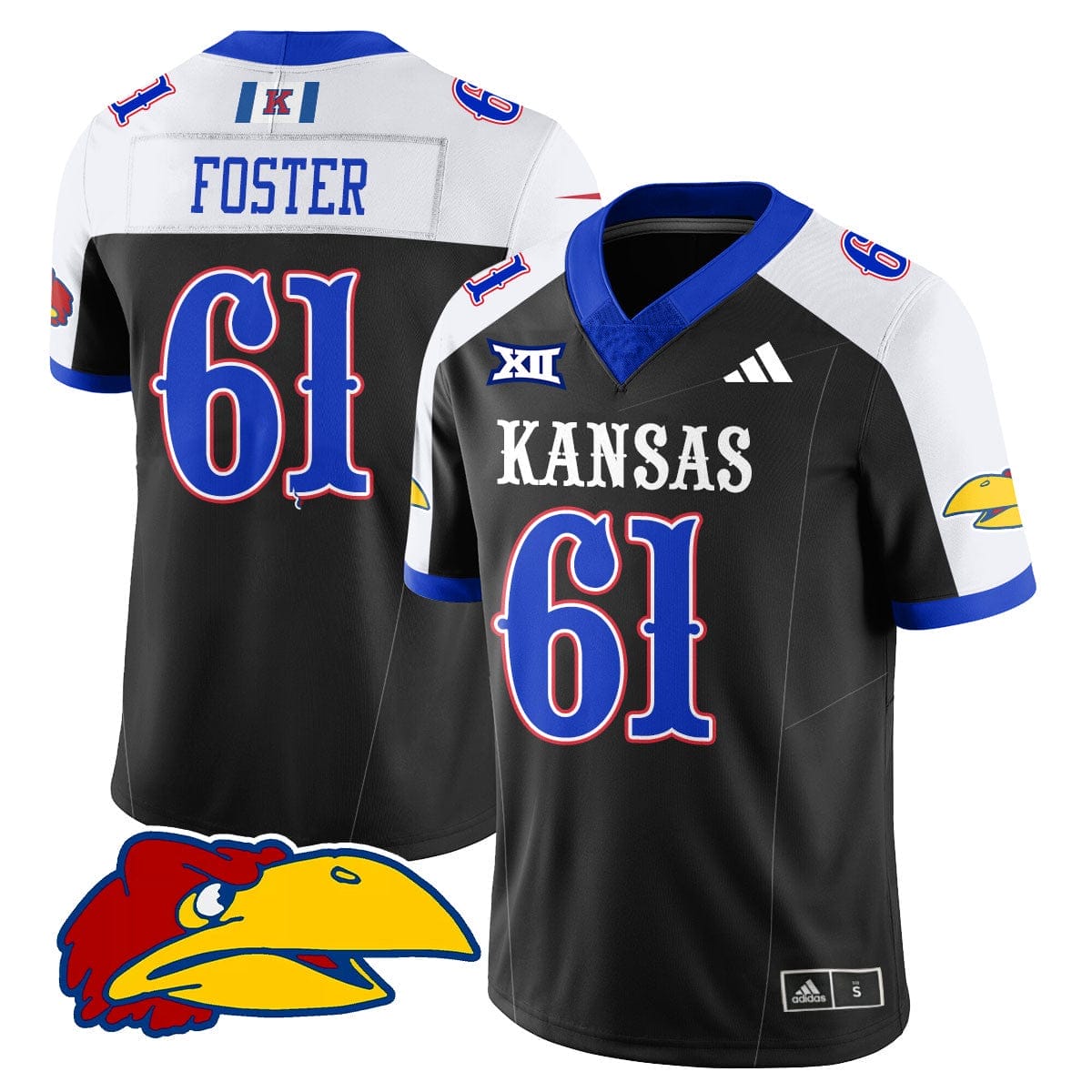 Kansas Jayhawks Football 2025 Limited Jersey - All Stitched 3 Kansas Jayhawks Football 2025 Limited Jersey - All Stitched - Image 3