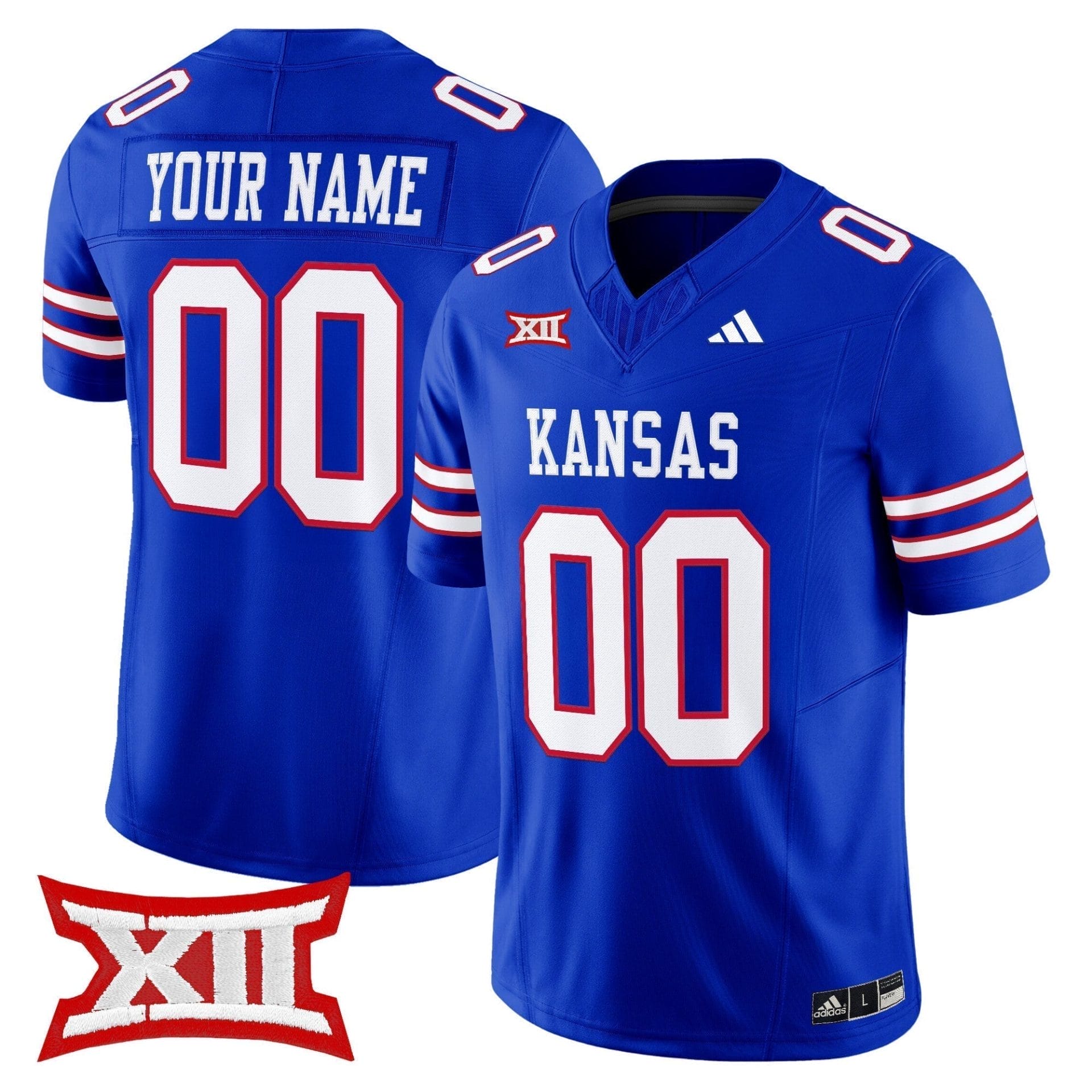 Custom Kansas Jayhawks Jersey Name, Number 2025 Vapor Limited All Stitched 4 Custom Kansas Jayhawks Jersey Name, Number 2025 Vapor Limited All Stitched - Image 4