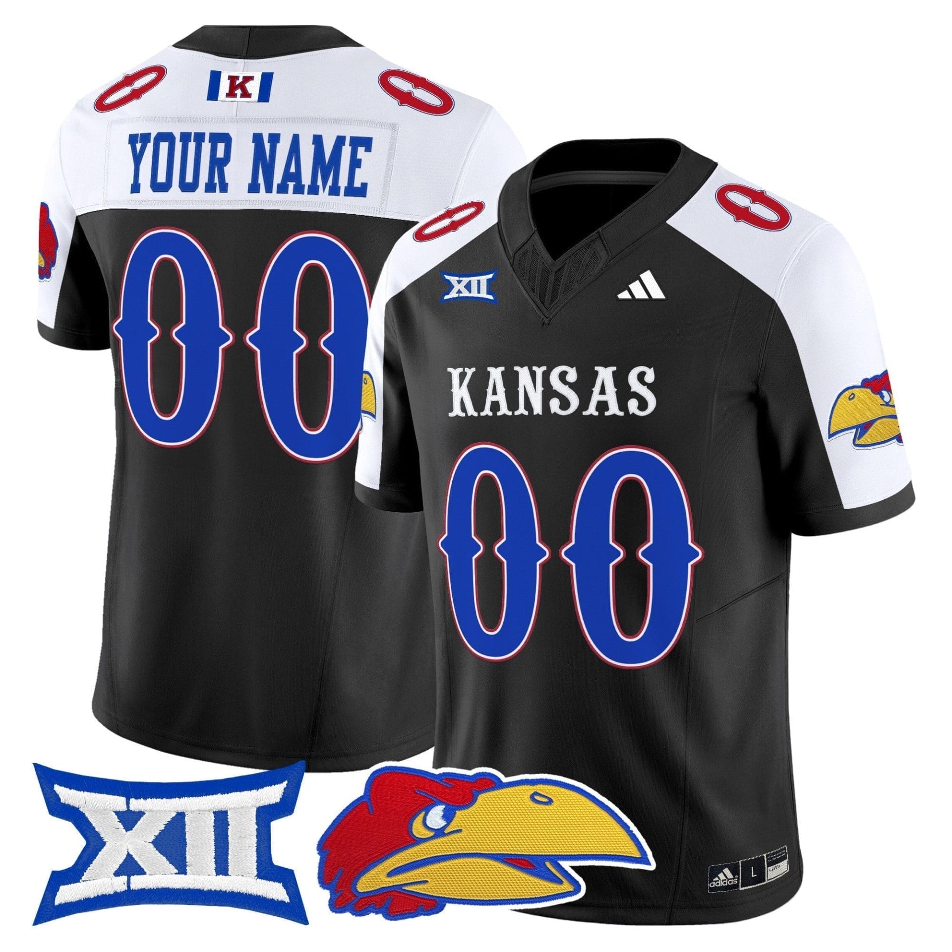 Custom Kansas Jayhawks Jersey Name, Number 2025 Vapor Limited All Stitched 6 Custom Kansas Jayhawks Jersey Name, Number 2025 Vapor Limited All Stitched - Image 6