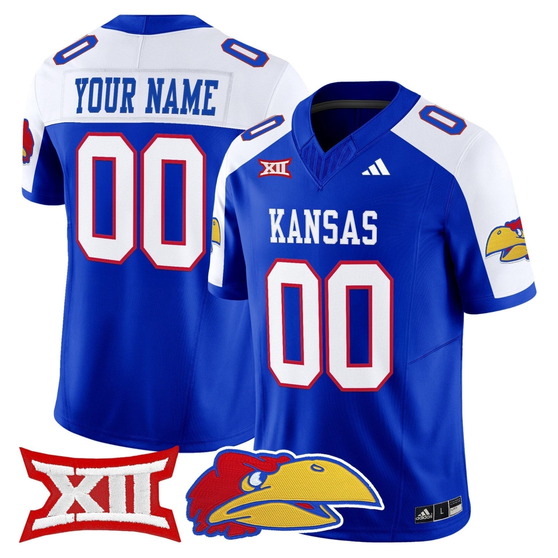 Custom Kansas Jayhawks Jersey Name, Number 2025 Vapor Limited All Stitched 5 Custom Kansas Jayhawks Jersey Name, Number 2025 Vapor Limited All Stitched - Image 5