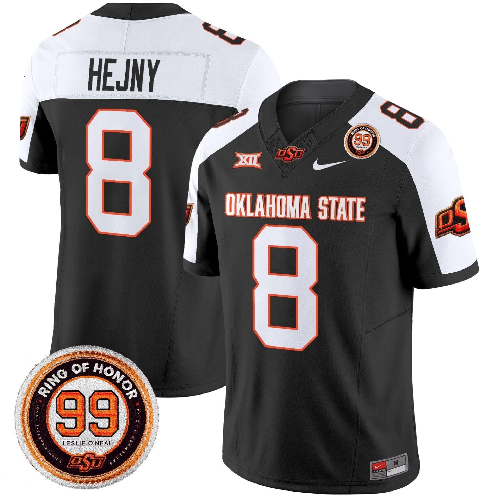 Oklahoma State Cowboys 2025 Vapor Limited Jersey - Leslie O'neal Patch - All Stitched 12 1755858044066