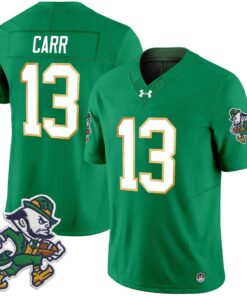 Alternative view of Notre Dame Fighting Irish 2025 'Gridiron Leprechaun Edition' Vapor Limited Jersey – All Stitched