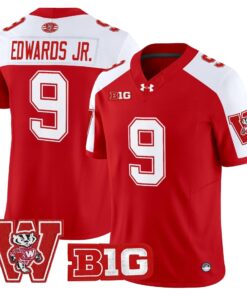 Alternative view of Wisconsin Badgers Throwback Vapor Limited Jersey - All Stitched