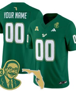 Alternative view of South Florida Bulls 'Lee Roy Selmon Legacy Edition' Vapor Limited Custom Jersey - All Stitched