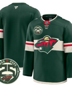 Minnesota Wild 25th Anniversary Patch Premium Jersey - All Stitched 23 175628174110a55fc4ee