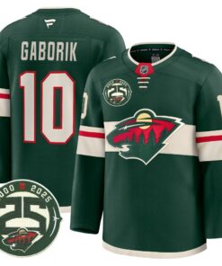 Minnesota Wild 25th Anniversary Patch Premium Jersey - All Stitched 22 17562817412032b2f086